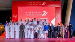 Crowned as the winners of the second Abu Dhabi Government Games Championship