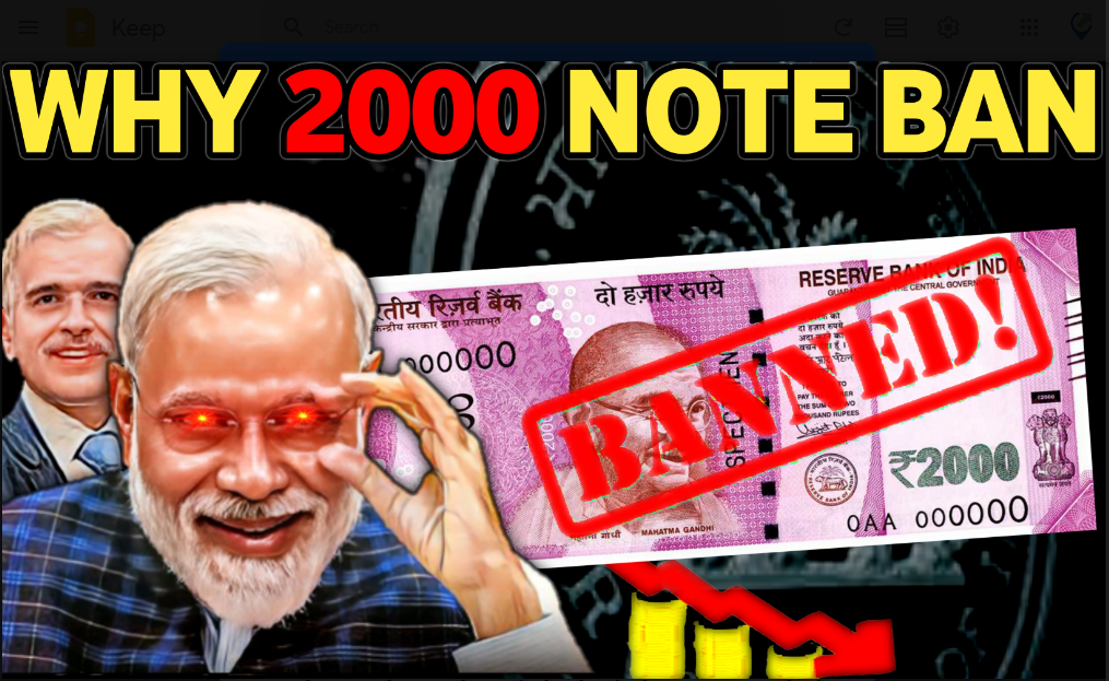 Why did Rs 2000 note stop?